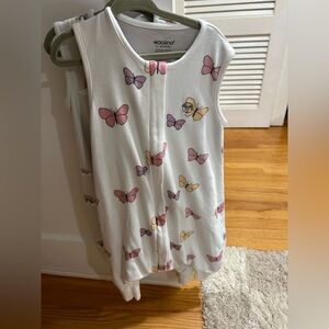 4 Season® Baby Sleep Bag with Feet, Merino Wool & Organic Cotton, Butterfly